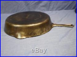 Vintage #10 Griswold #716 Cast Iron Skillet Frying Pan Large Logo Smooth Bottom