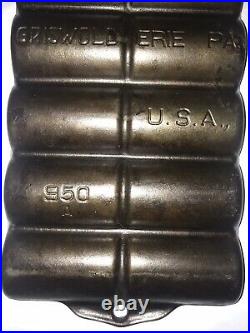Vintage #11 Griswold Cast Iron French 1a Roll Pan Pattern 950 A