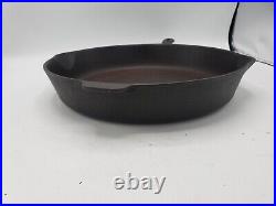 Vintage #12 14 Inch Skillet Cast Iron Pan Unmarked Wagner Made In U. S. A