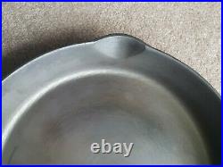 Vintage #12 Unmarked Wagner Cast Iron Skillet Fully Restored and Seasoned