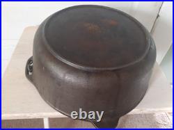 Vintage 13.5 Unmarked #12 DO MADE IN USA D 12 Cast Iron Dutch Oven Pot