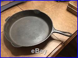 Vintage 13 GRISWOLD Cast Iron Skillet #12 With Heat Ring 719 D ERIE PA