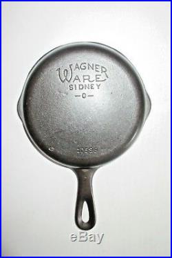 Vintage 1935-59 Wagner Ware Rarely Seen Smooth Bottom Skillet Set #3,4,5,6,7,8