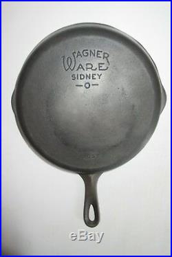 Vintage 1935-59 Wagner Ware Rarely Seen Smooth Bottom Skillet Set #3,4,5,6,7,8