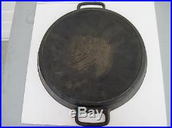 Vintage 20 SK LODGE Cast Iron Double Handle Skillet Free Shipping