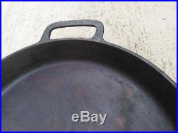 Vintage 20 SK Lodge Cast Iron Double Handled Hotel Pan Skillet Free Shipping