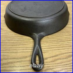 Vintage 3 Notch Lodge #10 Cast Iron Skillet Heat Ring Restored