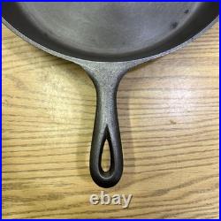 Vintage 3 Notch Lodge #10 Cast Iron Skillet Heat Ring Restored