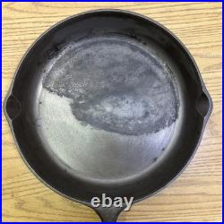 Vintage 3 Notch Lodge #10 Cast Iron Skillet Heat Ring Restored