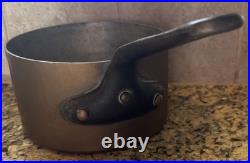 Vintage 7 French Hammered Copper Heavy (4lb 10 Oz) Saucepan Beautiful