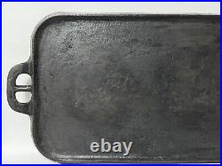 Vintage #8 GRISWOLD No. 745 Large Slant Logo Cast Iron Griddle