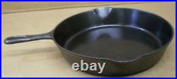 Vintage #9 Griswold 11 Cast Iron Skillet Fry Pan Small Block Logo Model 710-h