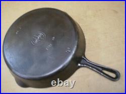 Vintage #9 Griswold 11 Cast Iron Skillet Fry Pan Small Block Logo Model 710-h