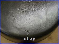 Vintage #9 Griswold 11 Cast Iron Skillet Fry Pan Small Block Logo Model 710-h