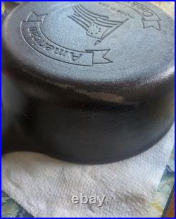Vintage AB&I Cast Iron Dutch Oven Skillet American Cookware Made In USA Flag