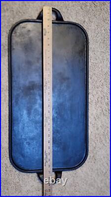 Vintage Adams Cast Iron Long Griddle 29x 13.5