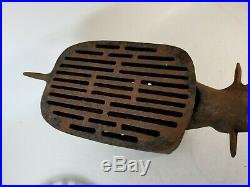 Vintage Antique Cast Iron Cow Bull Barbecue Grill Small Charcoal Hibachi BBQ