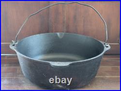 Vintage Antique Cast Iron Dutch Oven Heat Ring 14 Across 5 Tall Made In USA