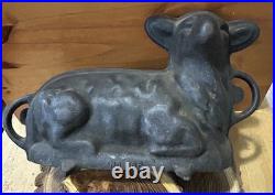 Vintage / Antique Griswold Cast Iron Lamb Cake Mold # 866 Very Nice