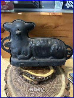 Vintage / Antique Griswold Cast Iron Lamb Cake Mold # 866 Very Nice