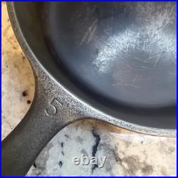 Vintage Antique Wagner Ware Sidney O Cast Iron Skillet 1055K #5 Extremely Rare