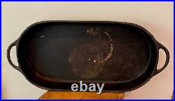 Vintage BSR Birmingham Stove Range 3052D Cast Iron Shallow Fish Fryer Oval