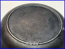 Vintage BSR Century Series Heat Ring Bottom 6 5/8 In. No. 3 Cast Iron Skillet