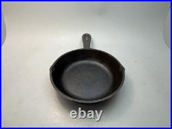 Vintage BSR Century Series Heat Ring Bottom 6 5/8 In. No. 3 Cast Iron Skillet