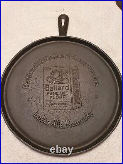 Vintage Ballard & Ballard Company Cast Iron #10 Griddle