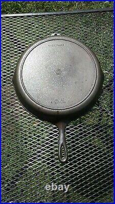 Vintage Birmingham BSR no. 12 cast iron skillet heat ring restored EXCELLENT