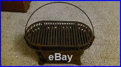 Vintage Birmingham Sportsman Cast Iron Cooking Stove with 3052 Shallow Fish Fryer