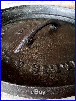 Vintage CONKLIN WILLIS & CO. Baltimore Maryland Cast Iron Antique DUTCH OVEN