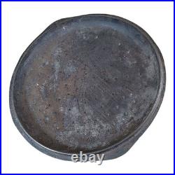 Vintage Cast Iron Dutch Oven No. 8 (10 5/8?) with Lid & Bail Handle USA M38