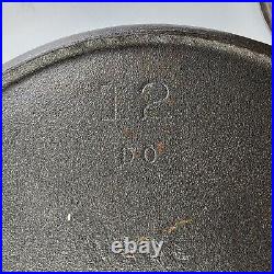 Vintage Cast Iron Dutch Oven with Basting Lid 13D USA No. 12