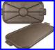 Vintage Cast Iron Griddle Pre-Seasoned, Double Burner, Handcrafted in USA