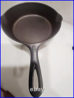 Vintage Cast Iron Griswold #6 Large Logo Pan 699 REALLY NICE Smooth Light