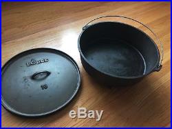 Vintage Cast Iron Lodge 16 Camp Oven / Dutch Oven Discontinued