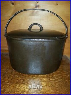 Vintage Cast Iron Oval Roaster Dutch Oven 1301 Unknown Wagner Griswold