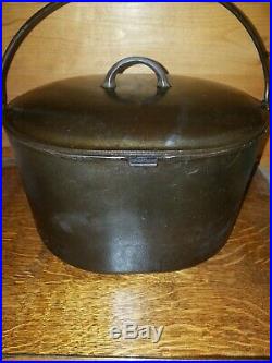 Vintage Cast Iron Oval Roaster Dutch Oven 1301 Unknown Wagner Griswold