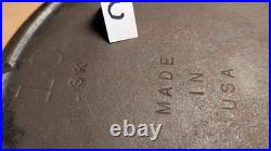 Vintage Cast Iron SK Skillet #10 D1 MADE IN USA