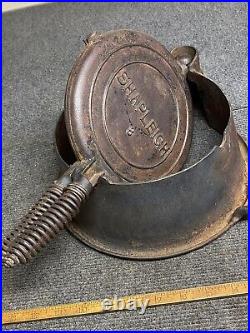 Vintage Cast Iron Shapleigh's Waffle Maker With Tall Base