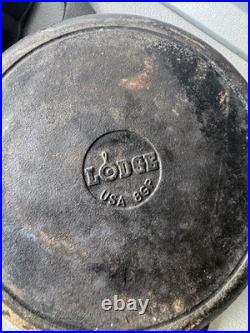 Vintage Cast Iron Skillet Lot 7 Pans + Grill Pan + Griddle Press Made in USA