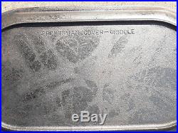 Vintage Cast Iron Sportsman 3060 Deep Fish Fryer With 3093 Griddle Lid