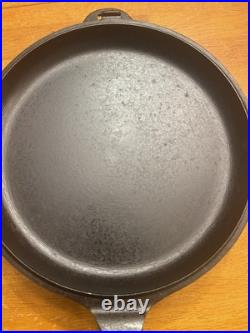 Vintage Cast Iron Wagner Ware 5 Star HINGED Skillet & Lid Set 1403c