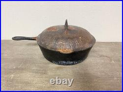 Vintage Chicago Hardware Foundry Chicken Fryer 89B & Lid A for Restoration