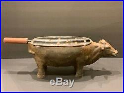 Vintage Cow Charcoal Cast Iron Grill