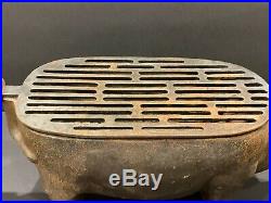 Vintage Cow Charcoal Cast Iron Grill