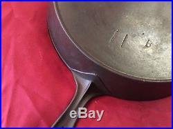 Vintage Erie Griswold 11 B Cast Iron Skillet Heat Ring Antique Vintage USA PA