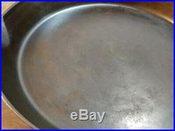 Vintage FAVORITE PIQUA WARE SMILEY #14 Cast Iron Skillet Hard To Find RTG