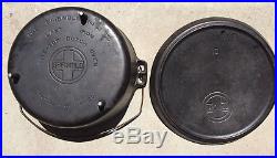 Vintage Footed Griswold #10 Chuck Wagon 310 A Tite-Top Dutch Oven